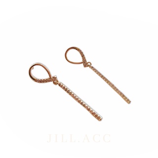 [JILL.ACC] 現貨 垂釣式耳環｜韓版長條氣質 耳釘 S925銀針 簡約耳飾 冷淡高階感 經典耳環 飾品 耳環