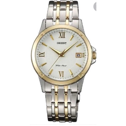 ORIENT東方錶 女 時尚半金石英錶 間金色鋼帶款 FUNF5002W