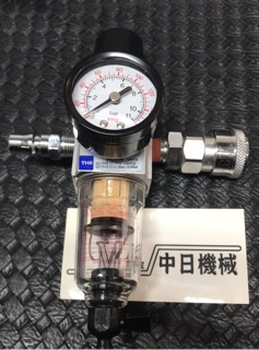現貨☆中日機械五金☆THB FR-202 空壓機調壓濾水器 空壓機迷你調壓濾水器 1/4牙(兩分牙)