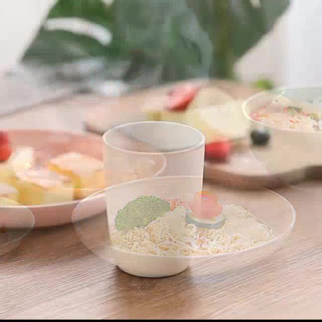 小麥秸稈 環保餐具 湯匙碗 筷子勺子套裝 盤子碟子 家用吃飯碗 日式創意餐具組合 耐摔 隔熱 碗盤器皿