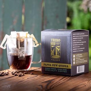 TRIBO COFFEE -新幾內亞 • 瓦吉谷地│中深焙 (濾掛式咖啡 5入; 10入盒裝) /咖啡掛耳包