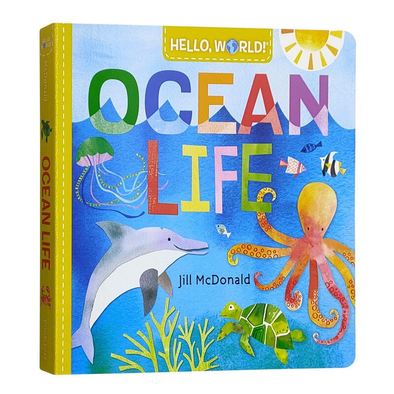 你好科學小世界英文原版hello World Ocean Life 海洋生物 蝦皮購物