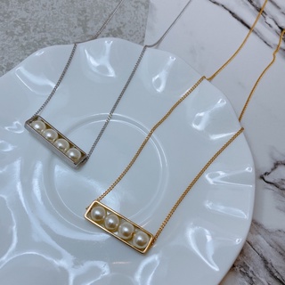 【Accessories Blossom】日本流行金屬長型排珠真珠項鍊長鍊