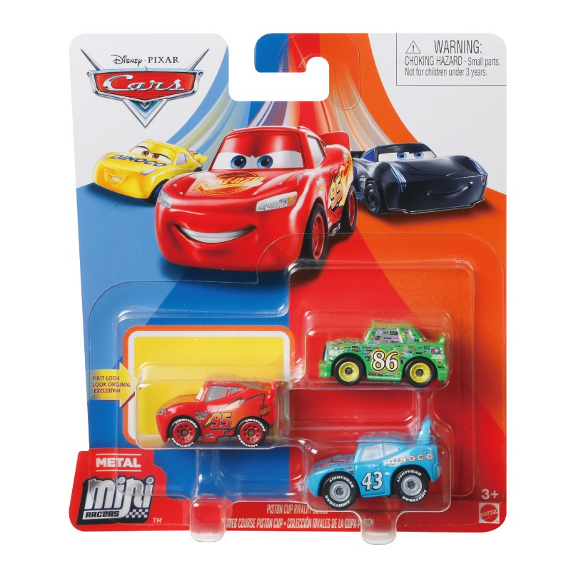 Cars汽車總動員-迷你小汽車3架裝-隨機出貨 ToysRUs玩具反斗城