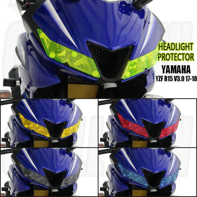雅馬哈 YZF-R15 V3 改裝 大燈保護罩 燈罩 大燈保護片 大燈保護鏡片 2017-2020