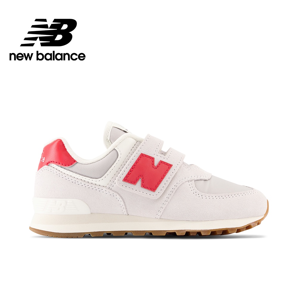 【New Balance】童鞋_中性_白紅色_PV574RF1-W楦