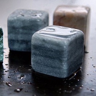 【奇鈺家居】大理石冰磚-灰色 (無盒夾)《拾光玻璃》冰塊 環保冰塊