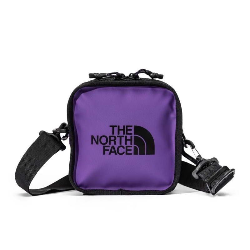 【二手9.5成新】The North Face小方包｜TNF 北面 紫色休閒斜背包 隨身包 豆腐包 防潑水材質