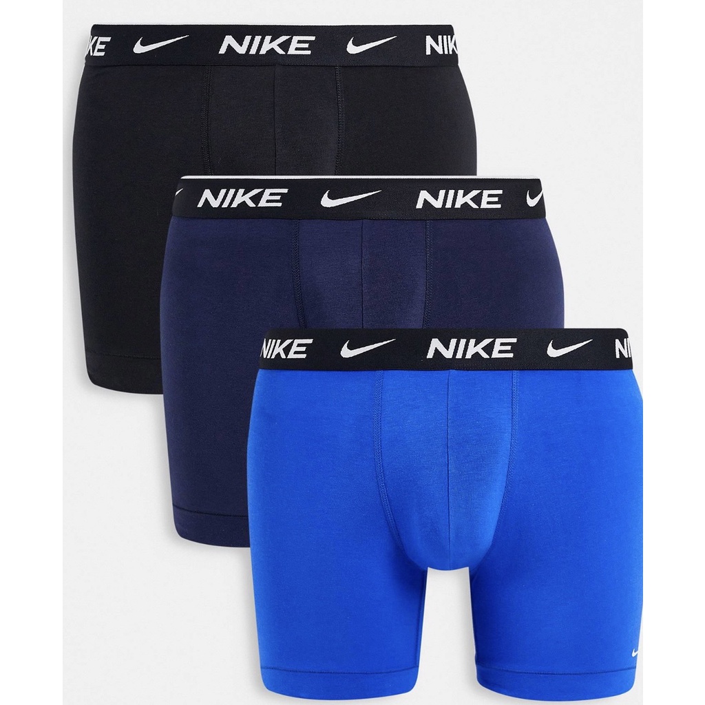 Nike 耐吉 棉質內褲 黑色+海軍藍+藍色 一盒3件裝 百分百原裝正品全新現貨