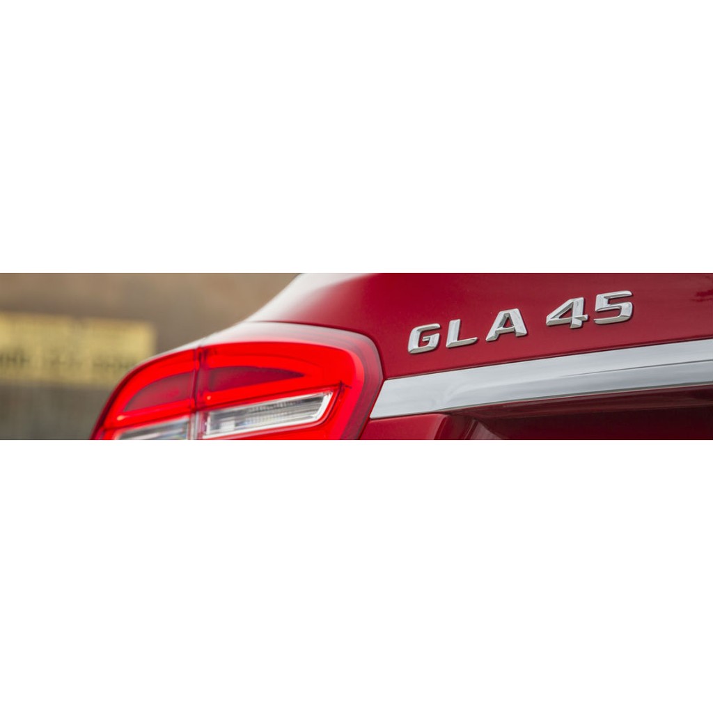 ~圓夢工廠~ Benz 賓士 2015 ~ 2016 GLA45 後車箱鍍鉻字貼 同原廠款式 高度23mm