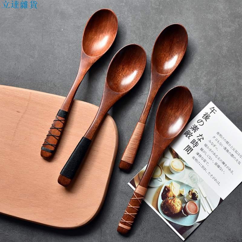 【免運優品】現貨實拍 木製餐具花生勺子復古風格家用湯勺天然木製大米勺