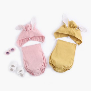 Sanlutoz 可愛寶寶兔子造型包屁衣 嬰兒連帽哈衣