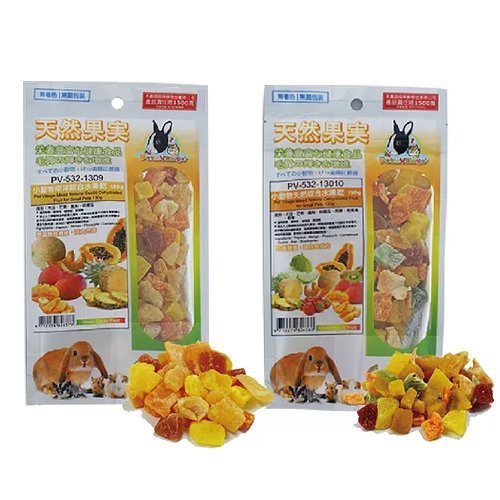 PV 小動物天然水果乾系列 70-130g/包 寵物兔 寵物鼠 蜜袋鼯 零食『WANG』