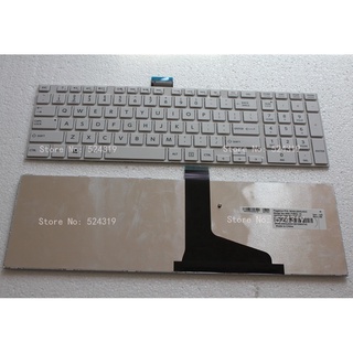 東芝 L850 L855 L870 美國佈局白色的 100% 新筆記本電腦鍵盤