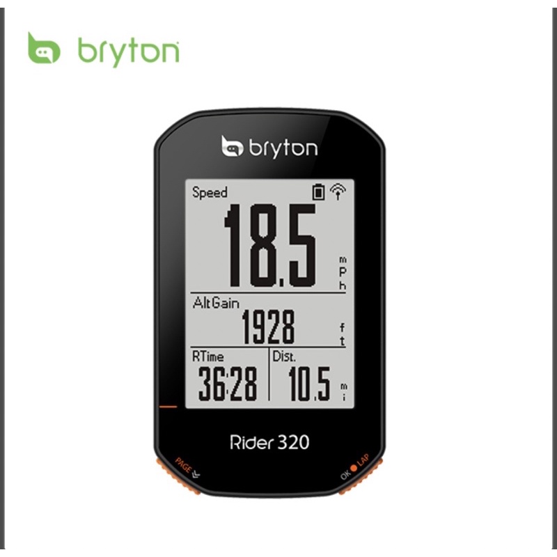 【阿綸單車】Bryton Rider 320T GPS 衛星 碼表 踏頻感測器 心率帶 自行車碼表