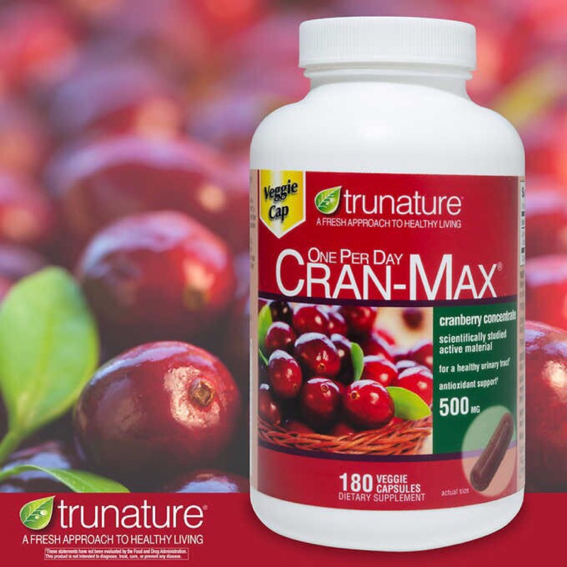 trunature CRAN-MAX【可蘭莓】蔓越莓500mg 180粒