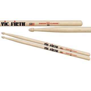 VIC FIRTH AMERICAN CLASSIC 5B 胡桃木爵士鼓鼓棒(原木色/黑色) [唐尼樂器]