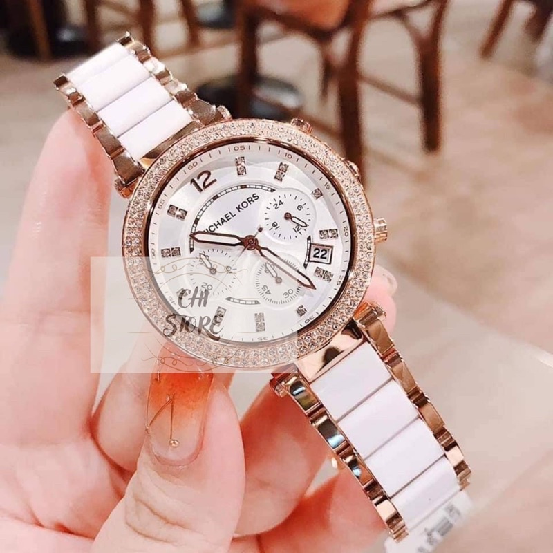 Michael Kors•mk5774•典雅晶鑽三眼女錶