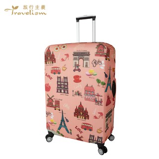 【箱衣WAY-免運】[Travelism-世界系列] 巴黎地標 L號 M號 S號 行李箱套旅行箱登機箱防塵套創意箱套