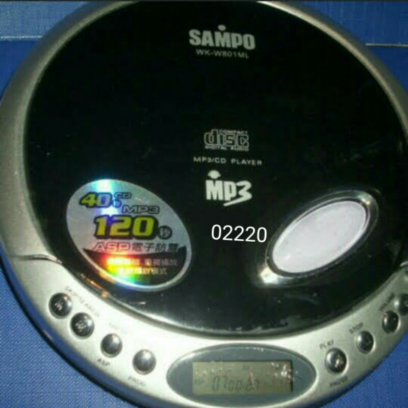 聲寶CD隨身聽，SAMPO，MP3隨身聽，CD隨身聽，隨身聽~（SAMPO）CD隨身聽~可讀取播放CD與MP3二種光碟片