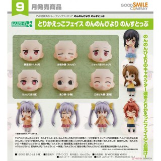 【大翰先生】現貨 代理版 GSC 黏土人配件 替換用臉部表情 悠悠哉哉少女日和 全6種6入 43104-0417