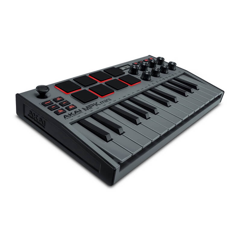 【帝米數位音樂】AKAI MPK Mini mk3 主控鍵盤，限量灰色