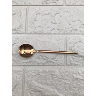 鍋碗瓢盆餐具=食品級不鏽鋼玫瑰金小圓匙