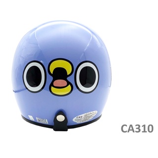 EVO 安全帽 CA-310 復古帽 懶得鳥你 亮紫半罩 半拆洗 正版授權 卡通圖案