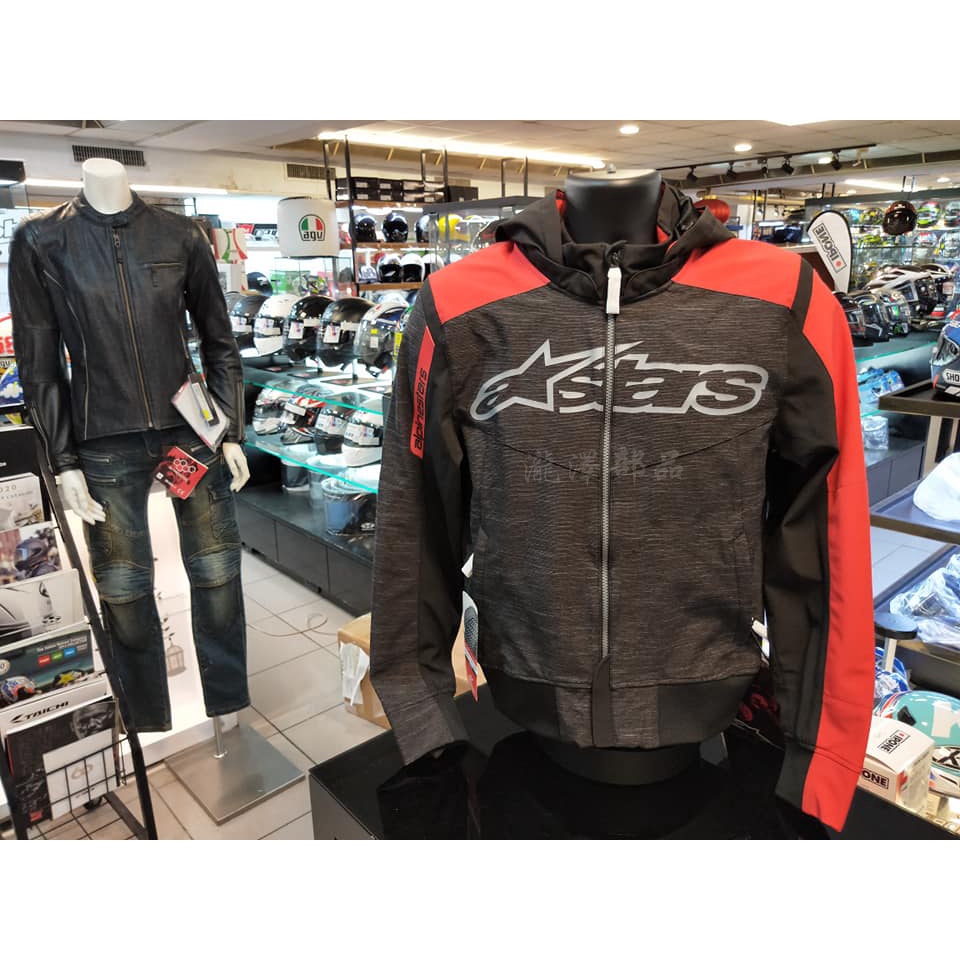 瀧澤部品 義大利 Alpinestars A星 RHOD WINDSTOPPER 防摔衣 黑紅 休閒 防摔防護 四件護具