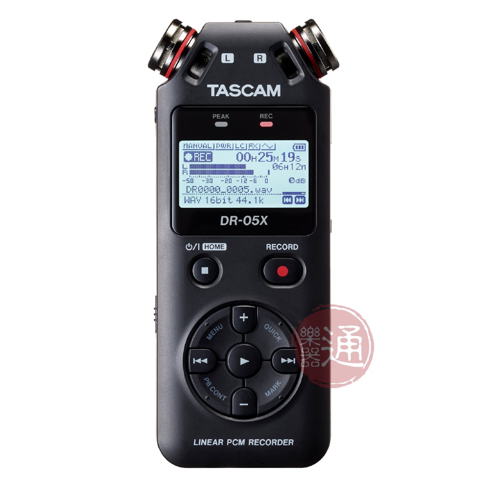 Tascam / DR-05X 攜帶型數位錄音機【樂器通】