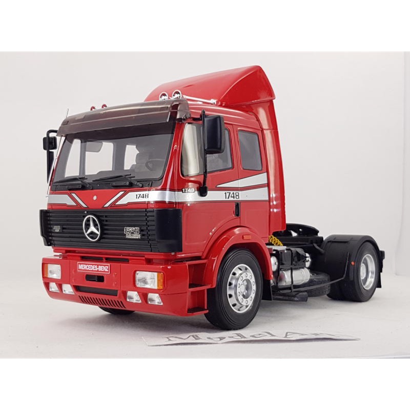 【模型車藝】1/18 OTTO Mercedes-Benz SK 1748 1990紅 曳引車/卡車頭 全球限量999台