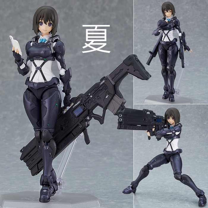 夏本舖 日版figma 518 圖書委員長arms Note 動力服高中生短步槍拐棍小說武器護甲可動 蝦皮購物