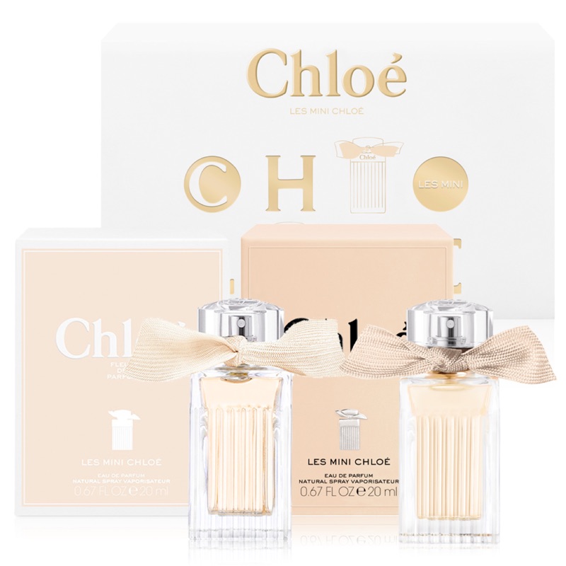 現貨Chloe小小雙氛圓舞曲香水禮盒(同名20ml+玫瑰之心20ml)