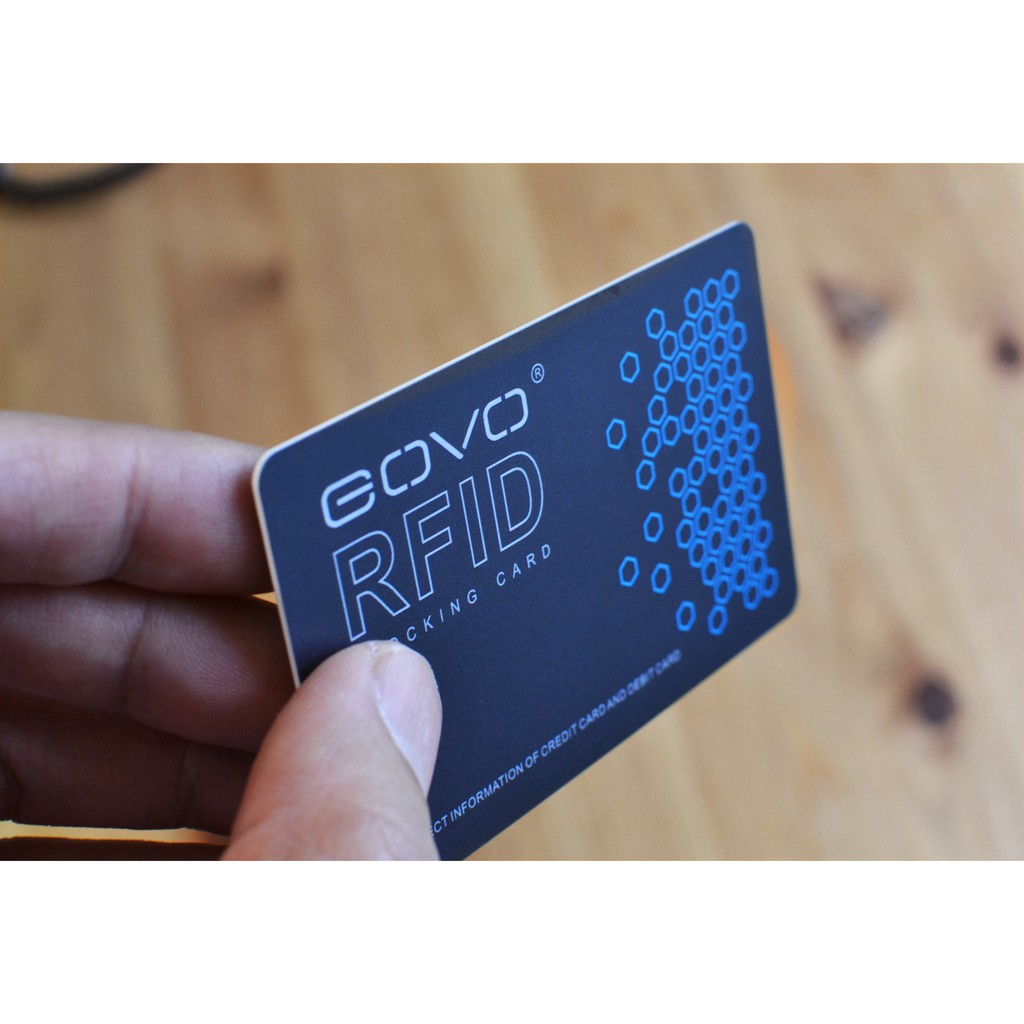 【軍警＆露營裝備專賣】美國 GOVO RFID BLOCKING CARD 干擾遮蔽卡