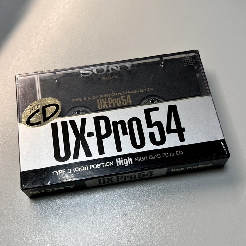 《全新日本製稀有品》SONY UX-Pro54二類高階空白錄音卡帶｜