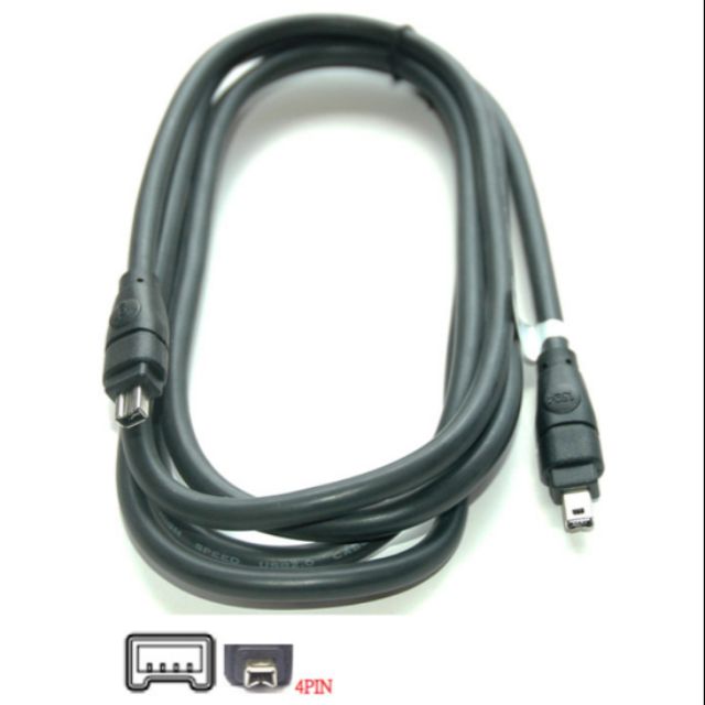 【保固六個月】IEEE 1394 4P-4P (Firewire Cable 9-4) 1.8M