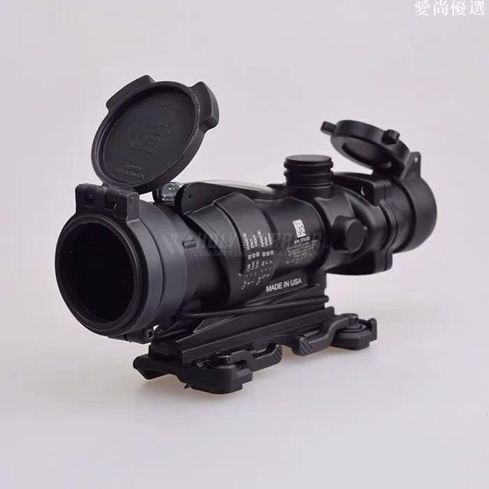 愛尚出品 瞄具acog瞄準鏡ta31 絕地求生四倍鏡水彈金屬瞄準鏡小海紅點 蝦皮購物