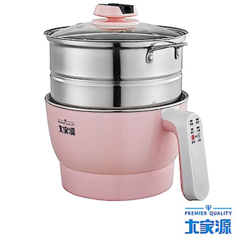 大家源 微電腦美食鍋+蒸籠組 TCY-2701AR 廠商直送