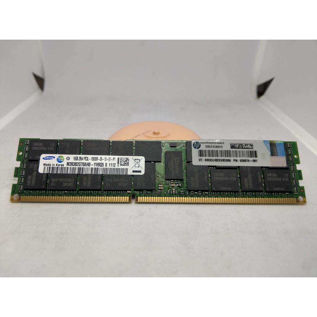 HP 16GB 2Rx4 PC3L-10600R 二手伺服器記憶體