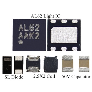 適用於 Android 手機燈組套件 AL62 背光 IC+2.5x2 線圈+SL 二極管+50V 電容 4pcs/se
