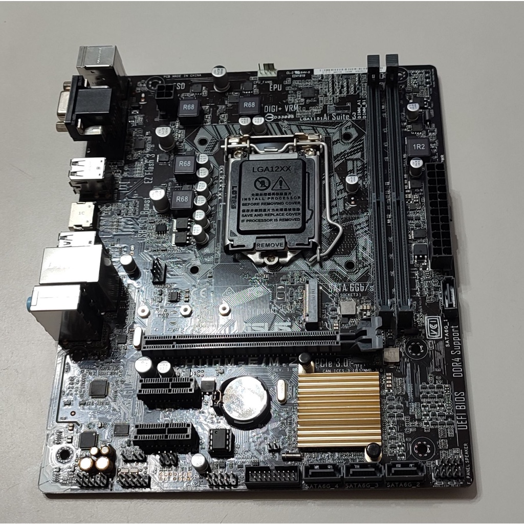 #428 無檔板  ASUS H110M-E/M.2 主機板 無檔板