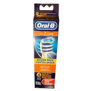 百靈歐樂B Oral-B Trizone 三重掃動 電動牙刷替換刷頭 EB30-4 (白色, 4入)(平行進口)