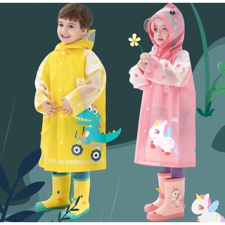 【現貨～是扣子的！！）最新款兒童雨衣 男童女童雨衣 幼稚園小童學生雨衣 小孩寶寶卡通防水幼童雨衣（贈送防水收納袋）