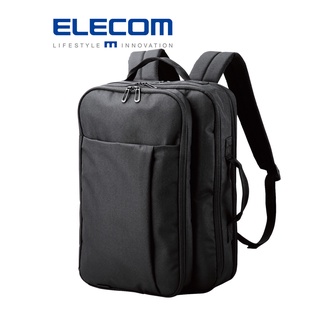 【日本ELECOM】 大容量兩用公事揹包 黑