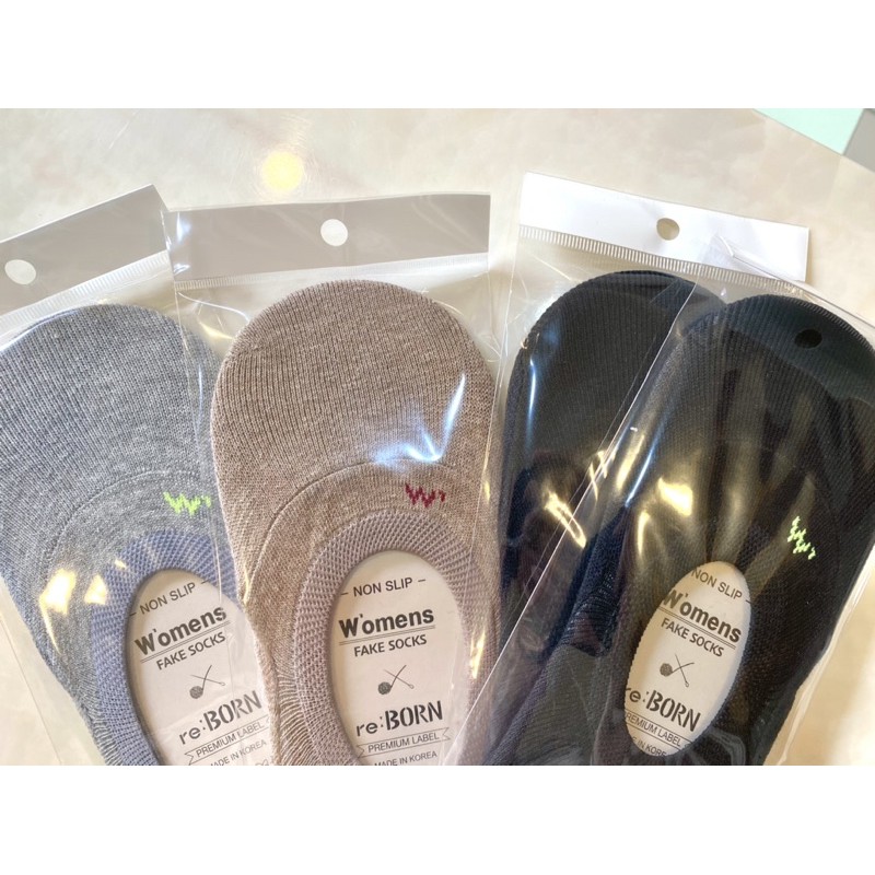 最後數量✨台灣現貨✨韓國製造🇰🇷re:BORN防鬆棉質止滑襪/船型襪/W隱形襪～超熱賣
