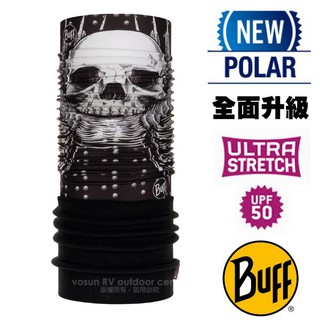 【BUFF】龐克骷髏》Polar 銀離子除臭防風保暖頭巾 圍脖 刷毛帽 頸圍 登山圍巾 面罩 口罩_120906