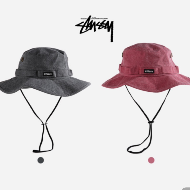 美國正品🇺🇸Stussy Hat 狩獵帽 掛繩 衝浪帽 露營 漁夫帽 街頭 帽子 登山帽 遮陽 潮流滑板