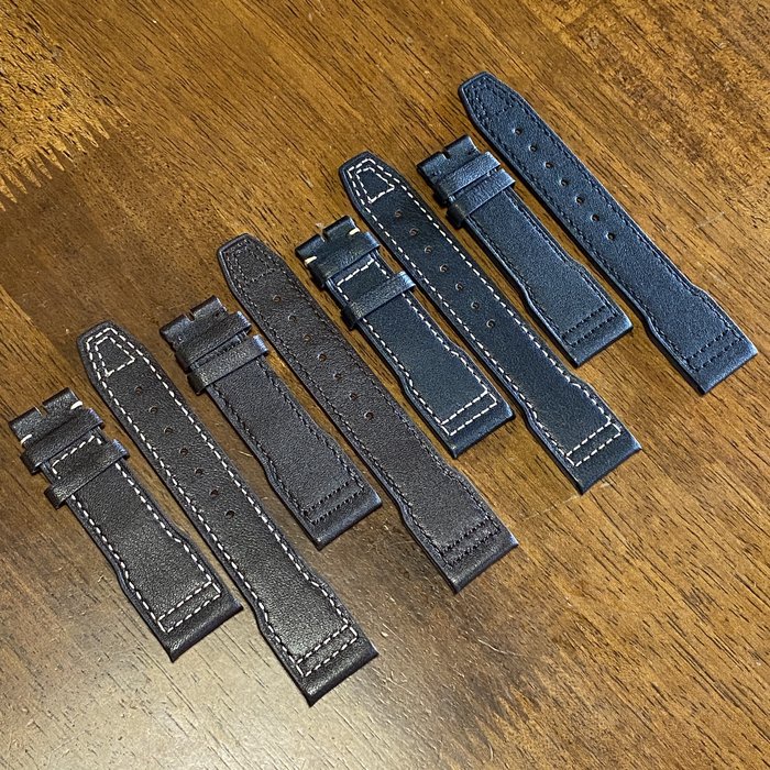 【錶帶家】22mm 21mm 20mm 均收18mm 代用 IWC 萬國錶大葡萄牙馬克系列小王子等原廠款高級頭層皮錶帶