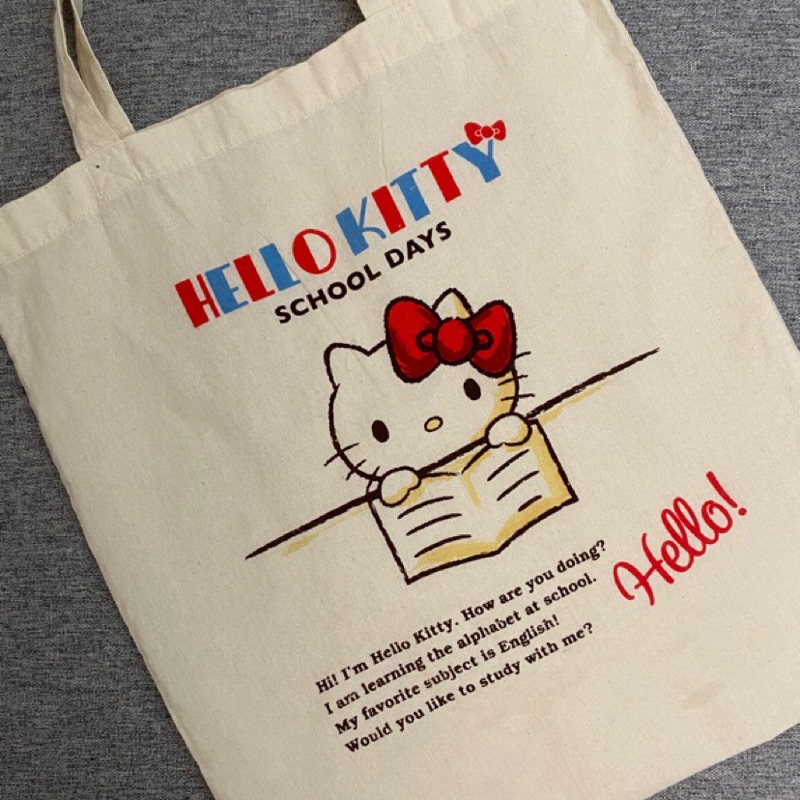 🧡現貨🧡日本 三麗鷗 Hello Kitty 帆布袋 帆布 手提 托特包
