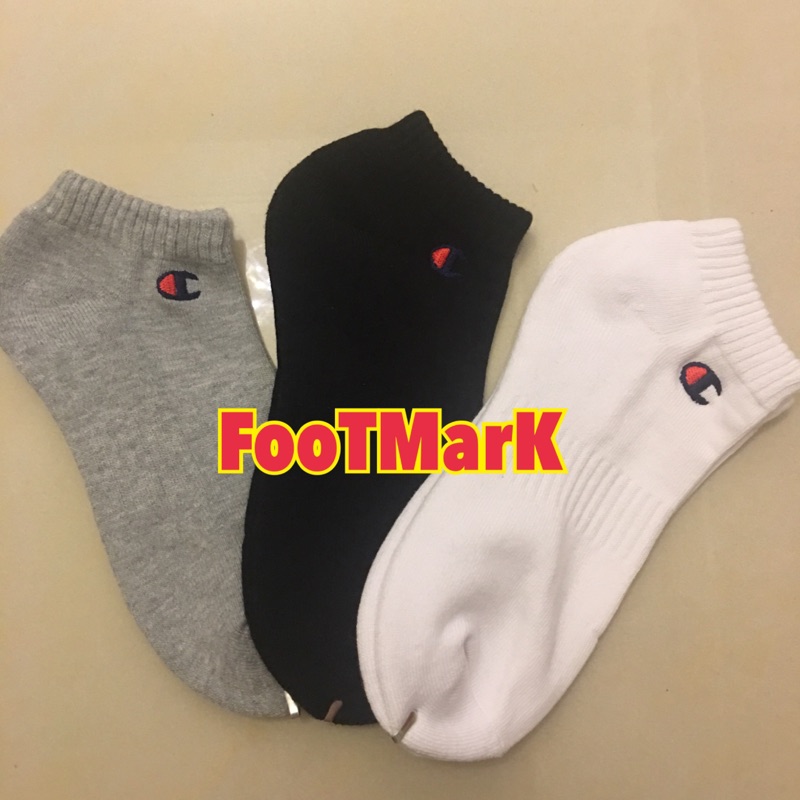 【Footmark】純棉襪子專賣店 Champion 毛巾底運動踝襪 三雙二佰五~就是純棉!防臭!